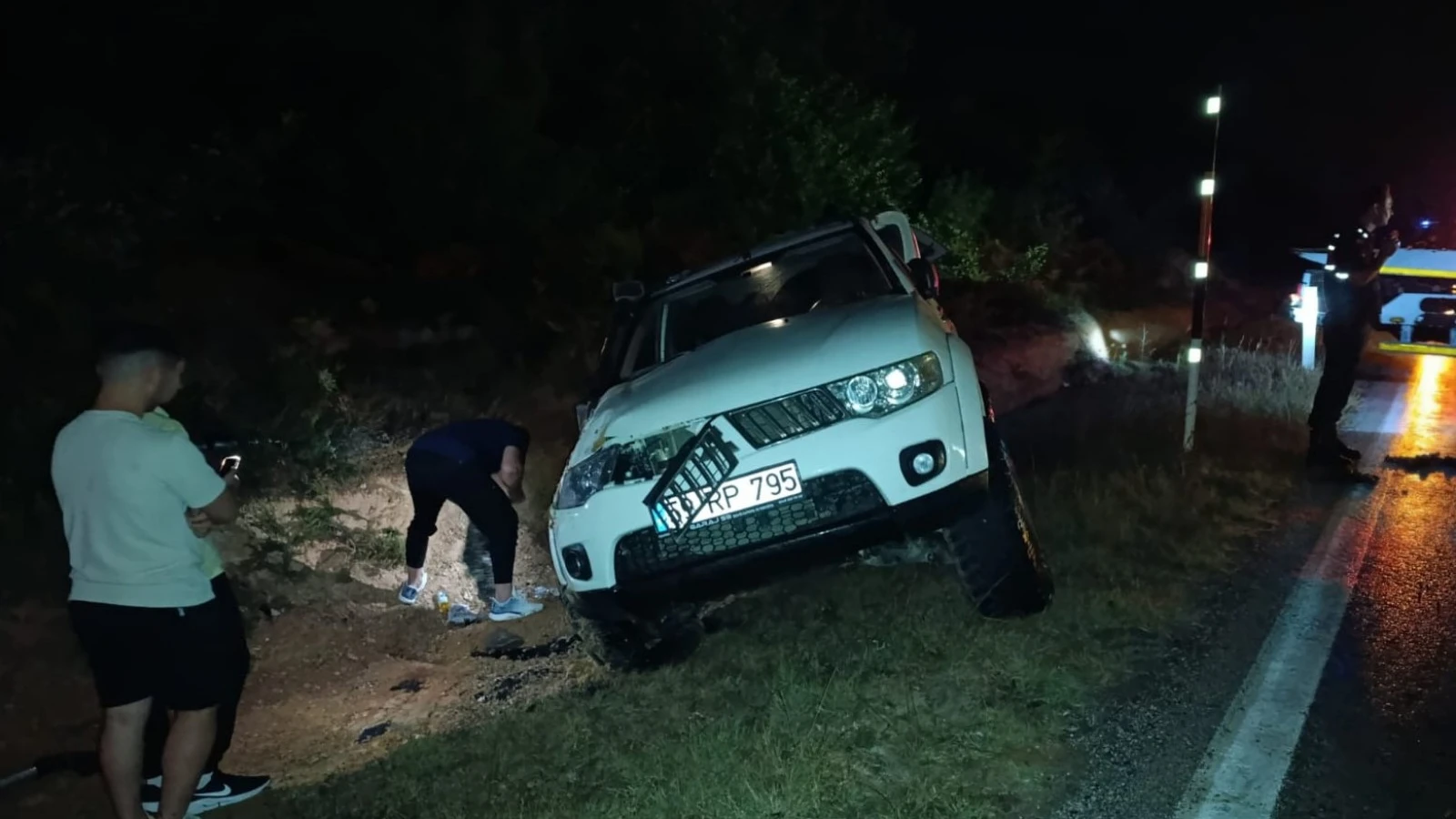 Tekirdağ'da sağanak yağış kazaya neden oldu: İki yaralı