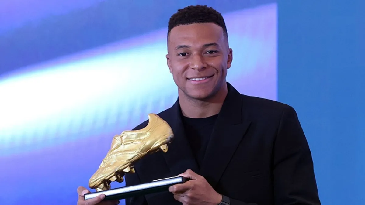 Mbappe "Avrupa Altın Ayakkabı" ödülünü aldı