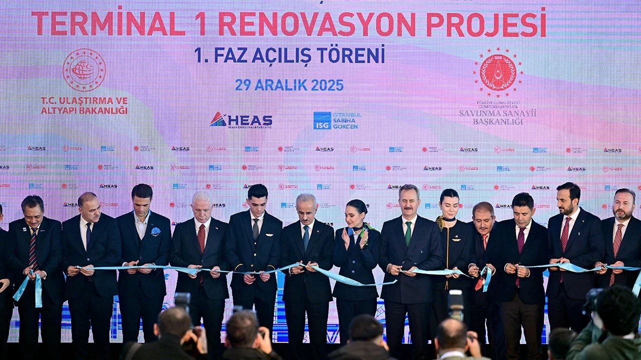 Sabiha Gökçen'de yenilenen Terminal 1 binası hizmete açıldı