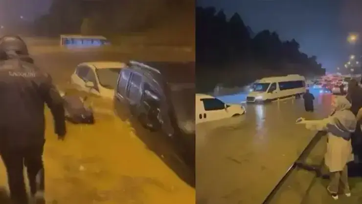 Şile Yolu'nda araçlar mahsur kaldı! Nevzat Demir Tesisleri'nin önü kilitlendi