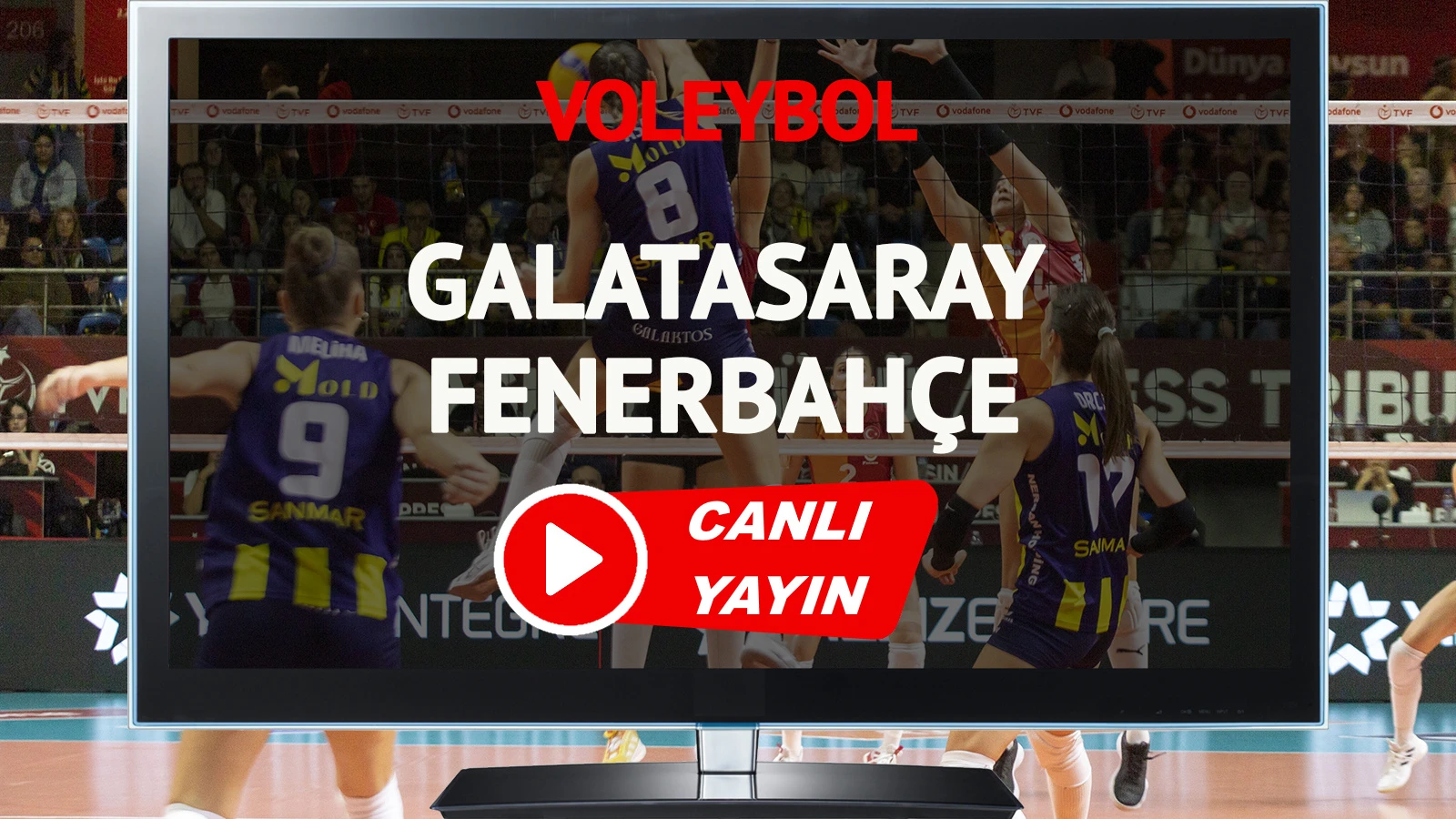 CANLI YAYIN | Galatasaray Fenerbahçe voleybol maçı