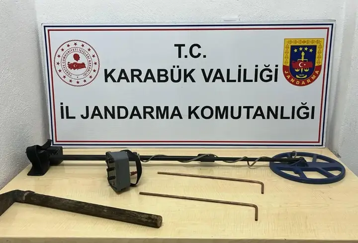 Karabük'te kaçak kazı yapan 5 kişi suçüstü yakalandı