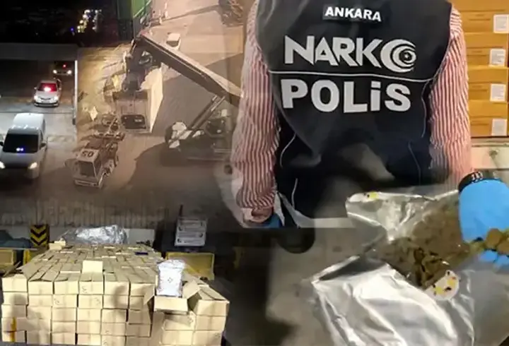 Derince Limanı'nda operasyon! 1,5 tonun üzerinde uyuşturucu ele geçirildi