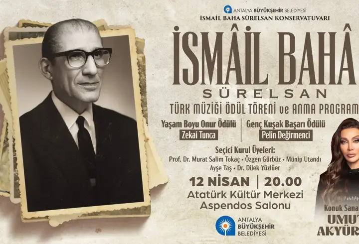 İsmail Baha Sürelsan anısına ödül töreni ve konser