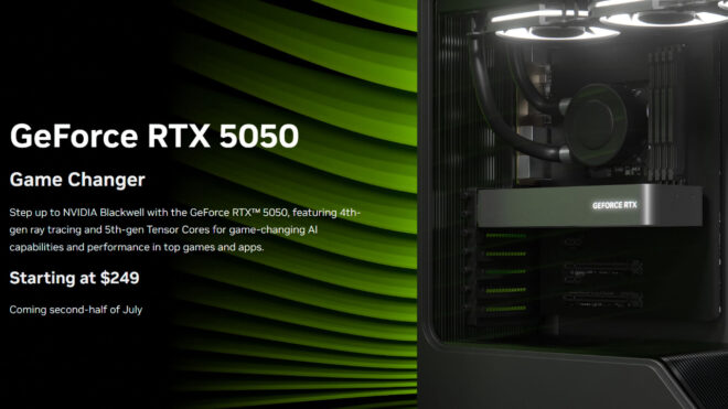 249 dolarlık RTX 5050 ekran kartı resmi olarak tanıtıldı