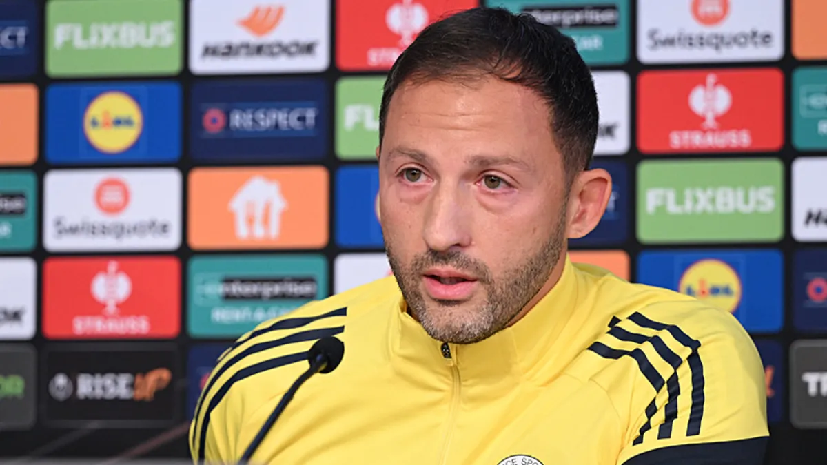 Fenerbahçe Teknik Direktörü Domenico Tedesco: Mutlak kazanılması gereken bir maç