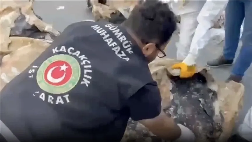Sarp Gümrük Kapısı ve İstanbul'da 601 kilo uyuşturucu ele geçirildi