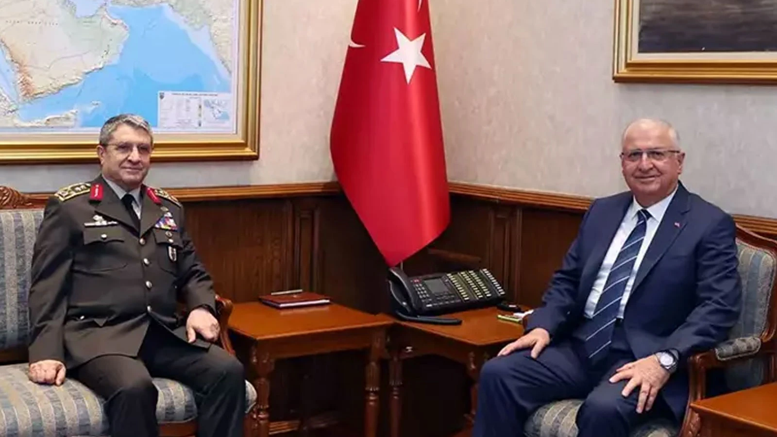 Milli Savunma Bakanı Güler, Genelkurmay Başkanı Bayraktaroğlu’nu kabul etti