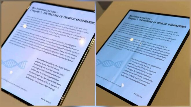 Samsung, CES 2026’da sergilediği katlanma yeri belli olmayan ekranı Galaxy Z Fold 8’de kullanabilir