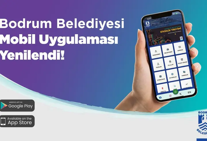 Bodrum Belediyesi resmi mobil uygulaması yenilendi