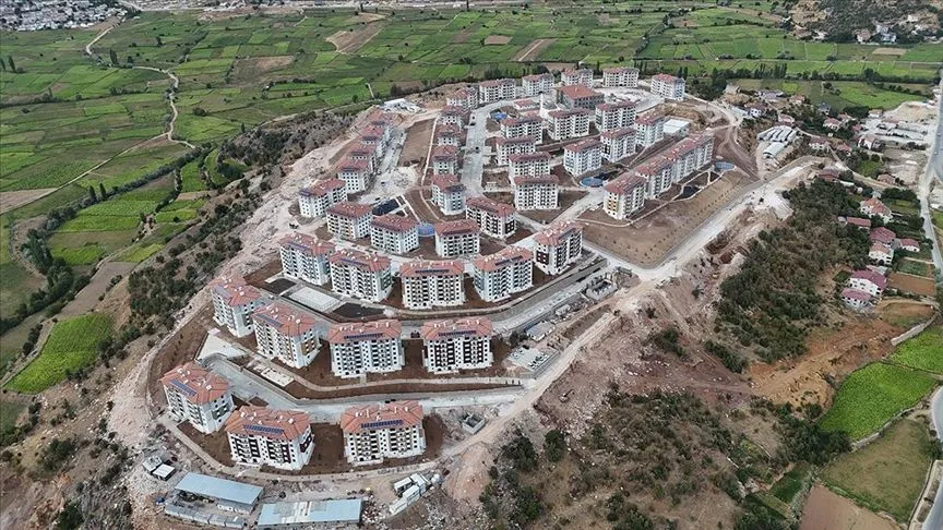 Adıyaman'ın Çelikhan ilçesinde deprem konutlarında sona gelindi