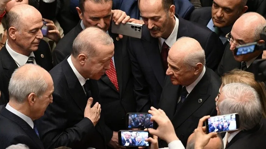 Cumhurbaşkanı Erdoğan, TBMM'deki 23 Nisan resepsiyonuna katıldı