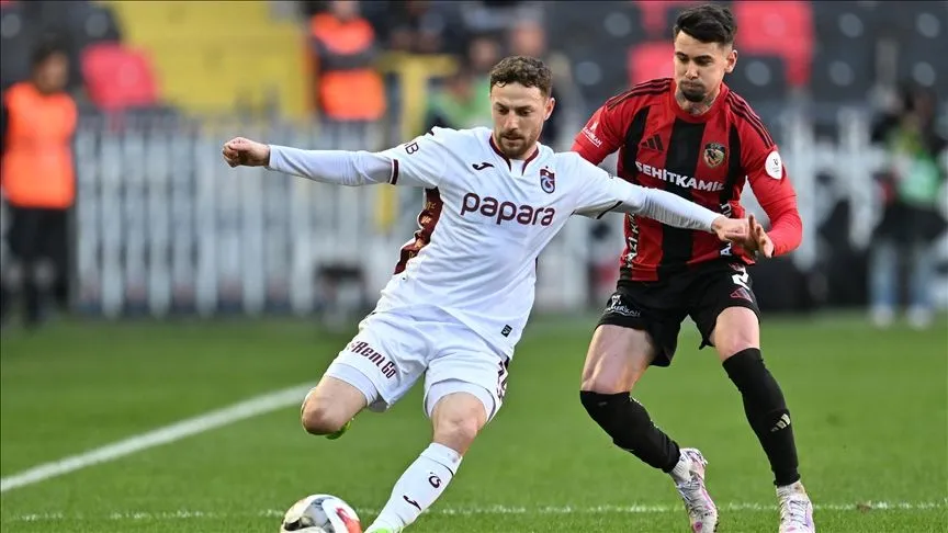 Trabzonspor deplasmanda Gaziantep FK'yi mağlup etti