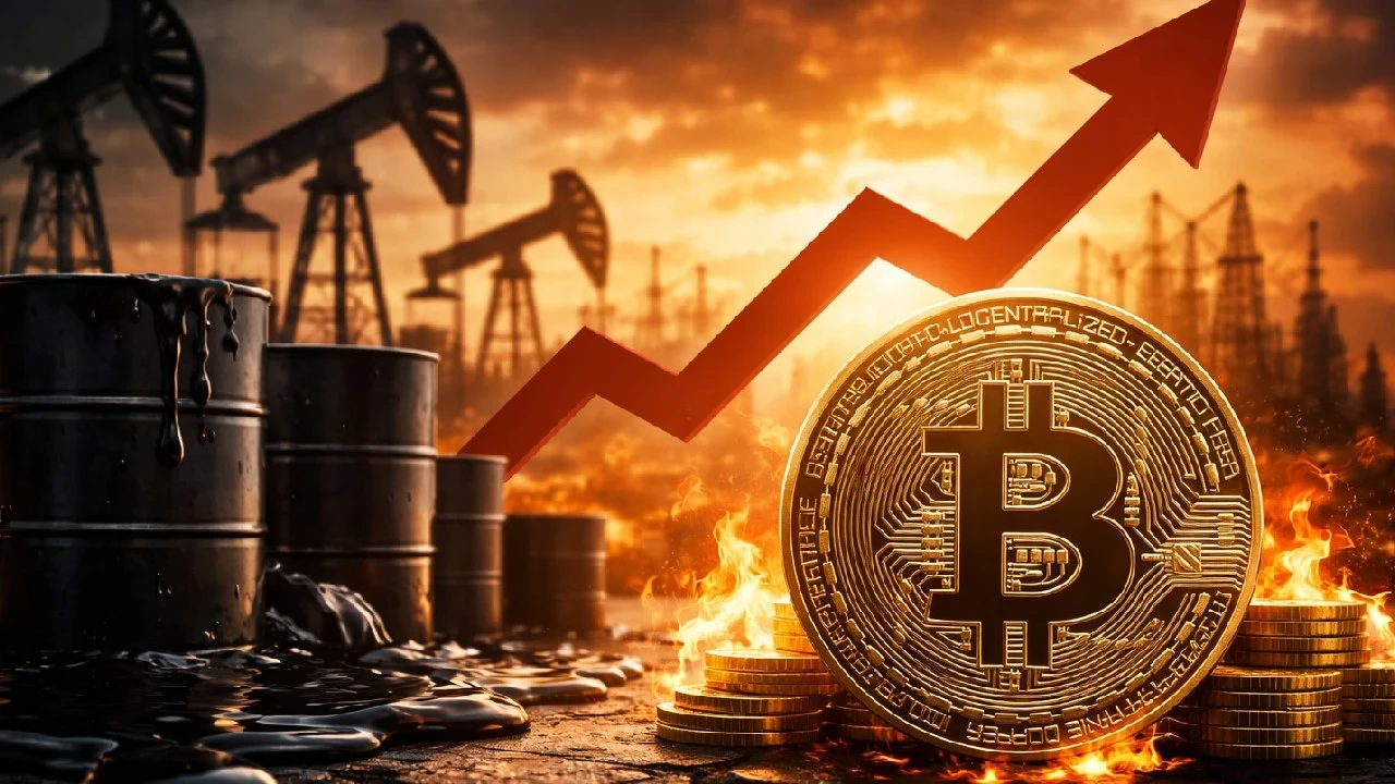 Yükselen petrol fiyatları Bitcoin'i baskılıyor