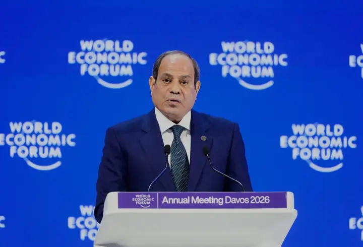 Mısır Cumhurbaşkanı Sisi'den Davos'ta "Filistin" mesajı