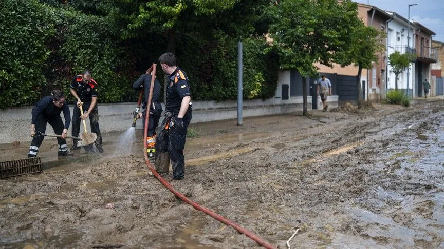 İspanya'nın Doğusunda Şiddetli Yağışlar Etkili Olmaya Devam Ediyor