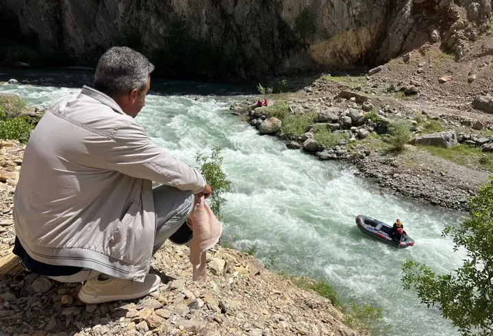 Nehirde kaybolan İbrahim’i arama çalışmaları 8'inci gününde