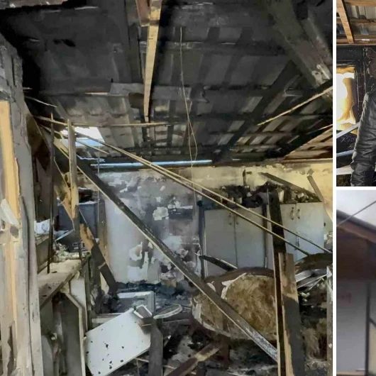 Samsun’da Ev Yangını: Tüm Eşyalarını Kaybeden Aile Evsiz Kaldı