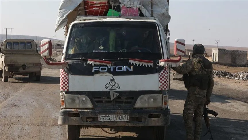 AA ekibi, Suriye ordusu ve terör örgütü YPG'nin Haseke'deki temas noktasını görüntüledi