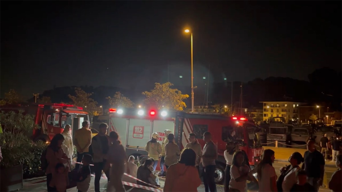 Otelde çıkan yangın büyük paniğe neden oldu