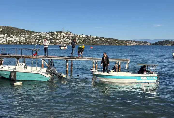 Bodrum'da 100 teknenin bağlı olduğu kaçak liman ve iskeleler yıkıldı