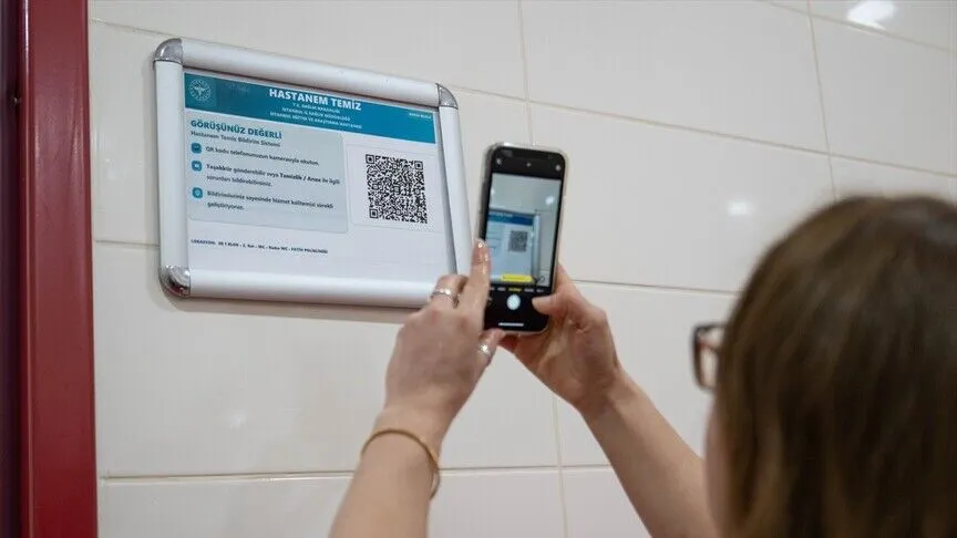 İstanbul'da hastanelerde temizlik veya teknik sorunlar QR kodla bildirilecek
