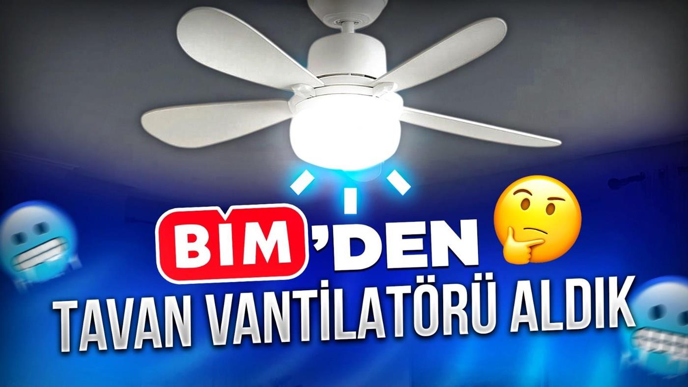 BİM'den led ışıklı tavan vantilatörü aldık, denedik! Kumtel tavan vantilatörü inceleme