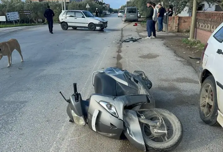 İznik’te otomobil ile motosiklet çarpıştı: 1 yaralı