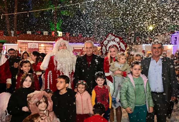 Antalya Kepez’de yeni yıl heyecanı kar yağışıyla başladı 