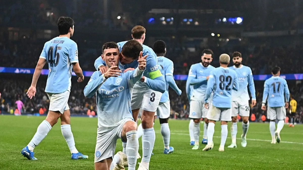 Manchester City Evinde Aek'e Fark Attı!