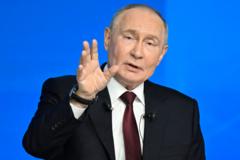 Putin: 'Batı, Rusya'ya saygılı davranırsa başka savaş olmaz'