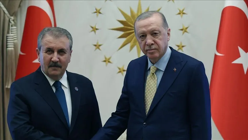 Cumhurbaşkanı Erdoğan, BBP Genel Başkanı Destici'yi kabul etti