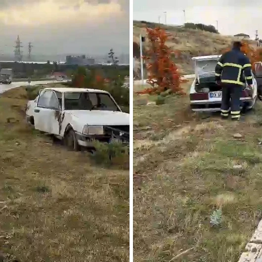 Elazığ'da Kontrolden Çıkan Otomobil Refüje Çıktı: İki Kişi Yaralandı