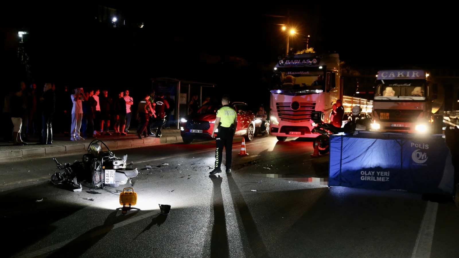 Muğla'da iş makinesiyle çarpışan motosiklet sürücüsü can verdi