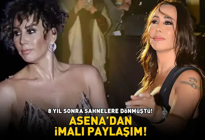 8 yıl aradan sonra sahnelere geri dönmüştü! Asena'dan imalı paylaşım