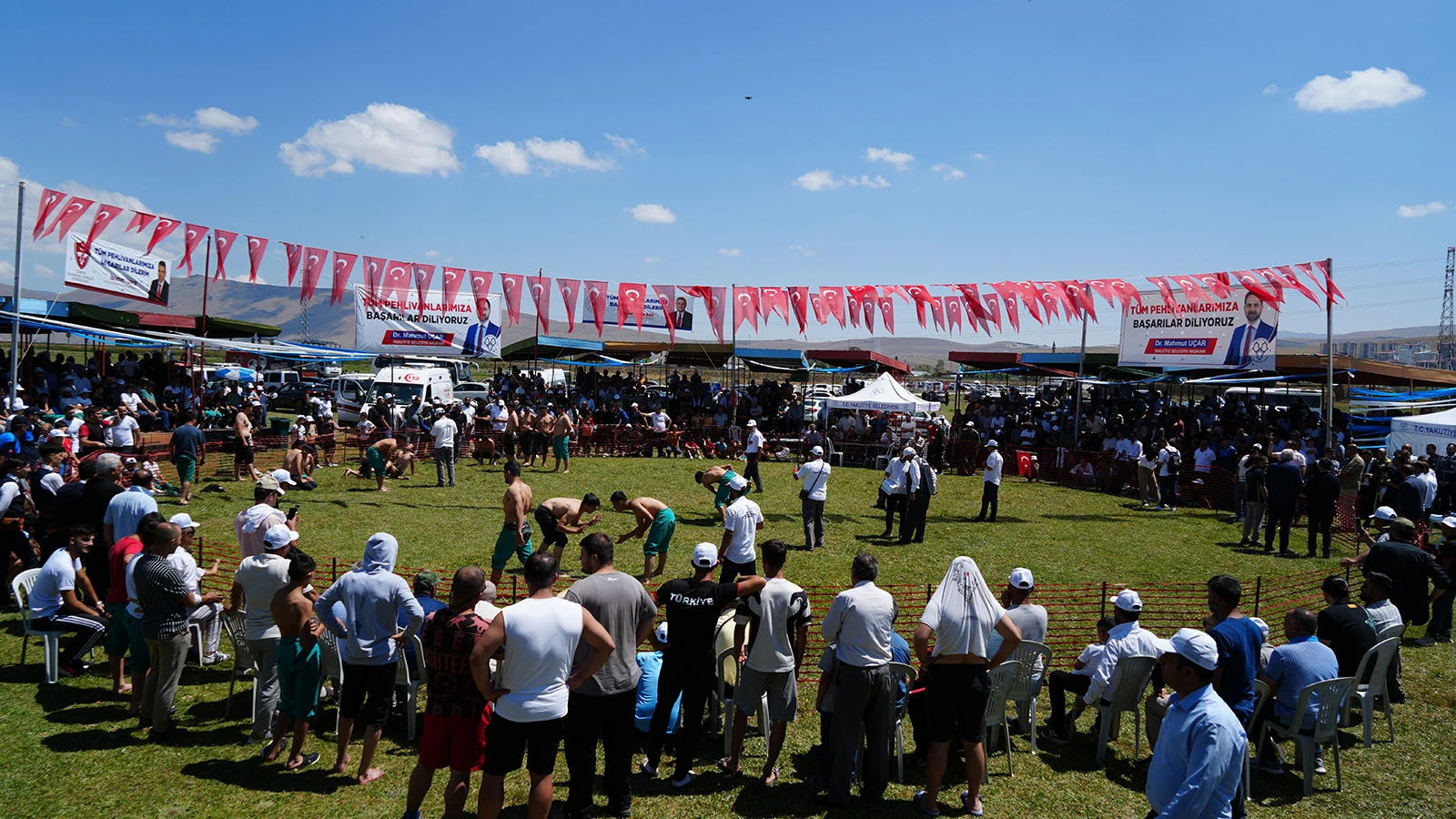 Erzurum Ovası’nda güreş festivali