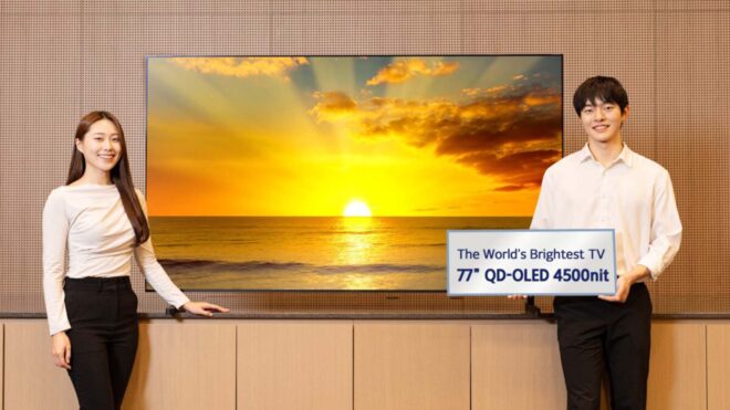 Samsung, 4.500 nit’e çıkabilen bir QD-OLED TV paneli tanıttı