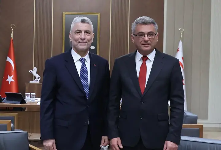 Bakan Bolat, KKTC’de Cumhurbaşkanı Erhürman ile görüştü