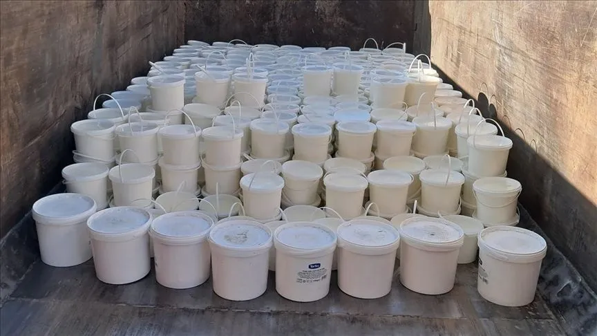 Bingöl'de etiketsiz 1 ton 800 kilogram yoğurt ve peynir ele geçirildi
