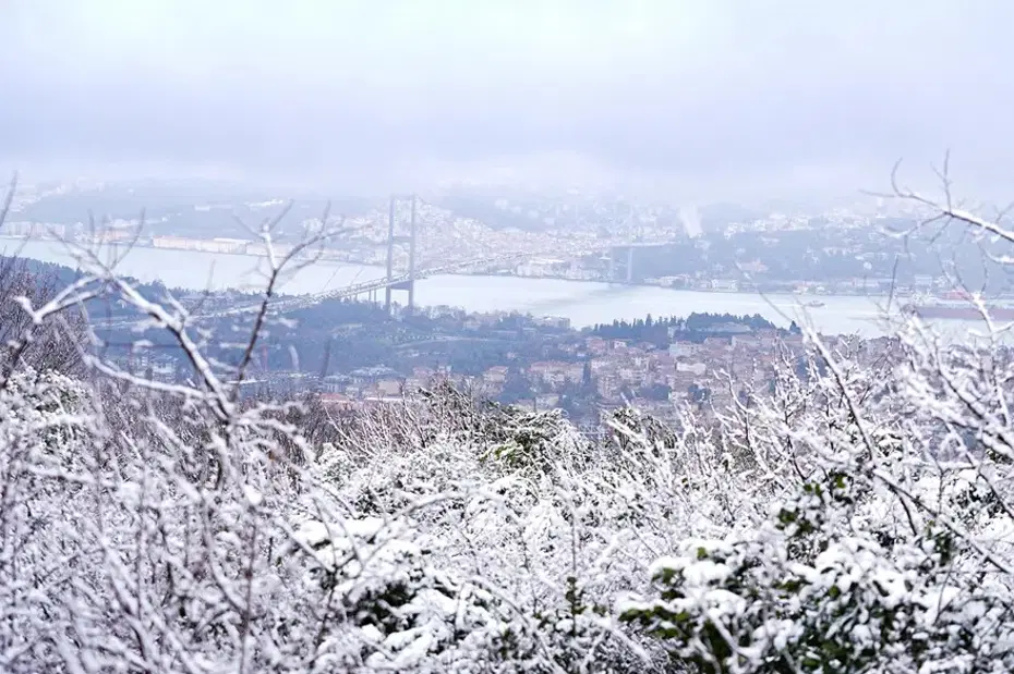 İstanbul'da buzlanma ve kar uyarısı. Sıcaklık -5 derece hissedilecek