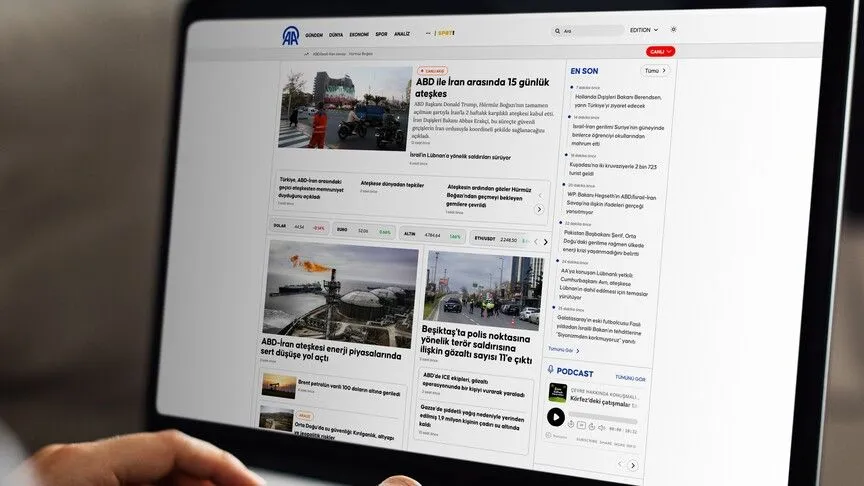 AA'nın internet sitesi yenilenen yüzüyle yayında