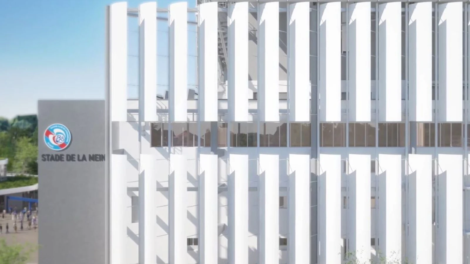 Fransız kulübü stadının cephesini hurda uçak parçalarıyla kapladı