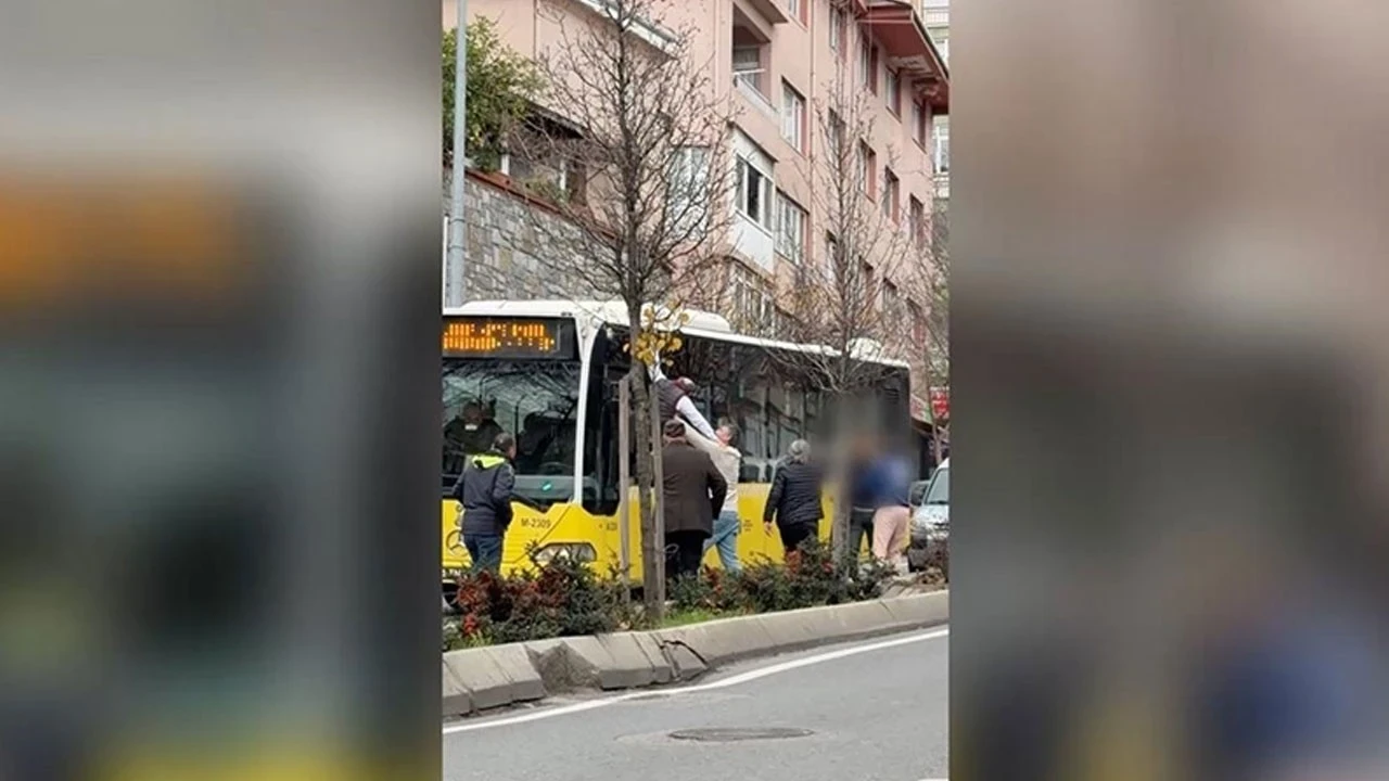 Üsküdar’da trafikte tartışma: İETT şoförü camdan çıkarak kavga etti