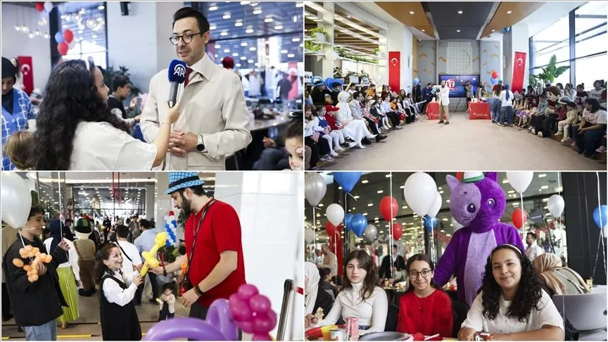 AA personelinin çocukları 23 Nisan etkinliğinde buluştu