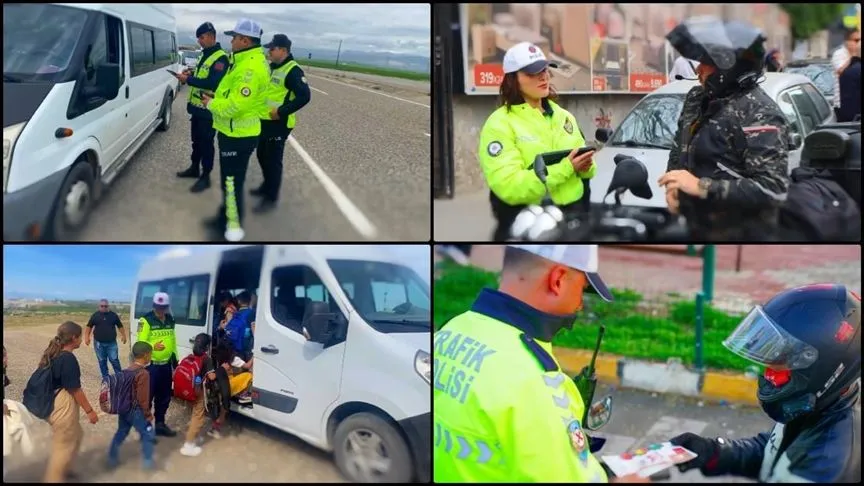 Emniyet ve trafik ekiplerince bir haftada 497 bin 591 sürücüye işlem yapıldı