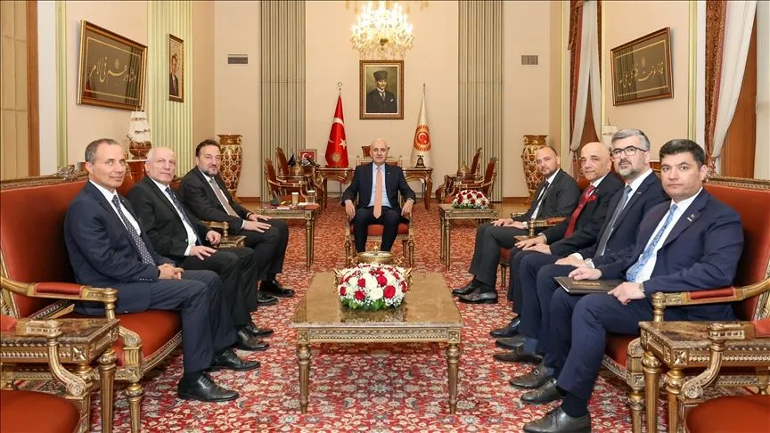 TBMM Başkanı Kurtulmuş, MÜSİAD Genel Başkanı Asmalı ve heyetini kabul etti