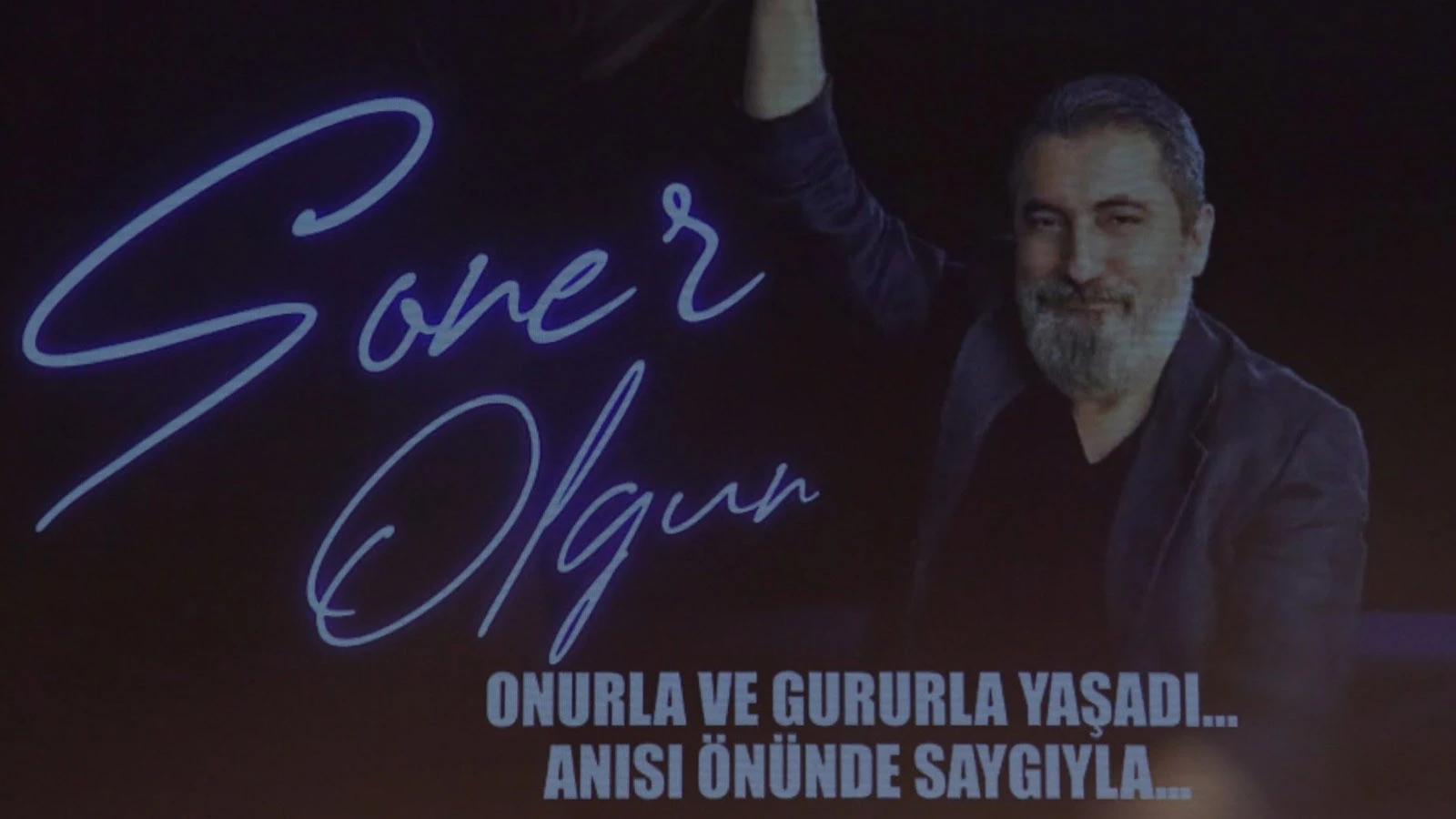 Soner Olgun İçin Harbiye Muhsin Ertuğrul Sahnesi'nde Anma Töreni