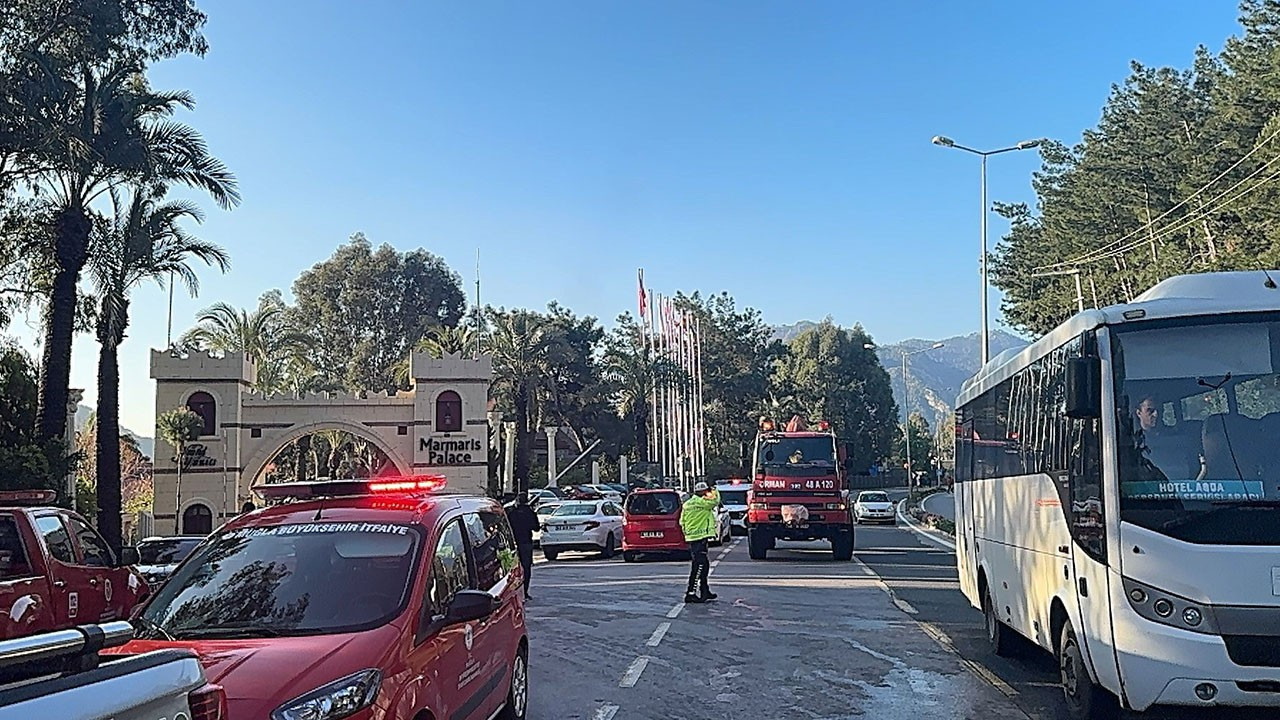 Marmaris'te 5 yıldızlı otelde yangın: 6 kişi hastanede kaldırıldı