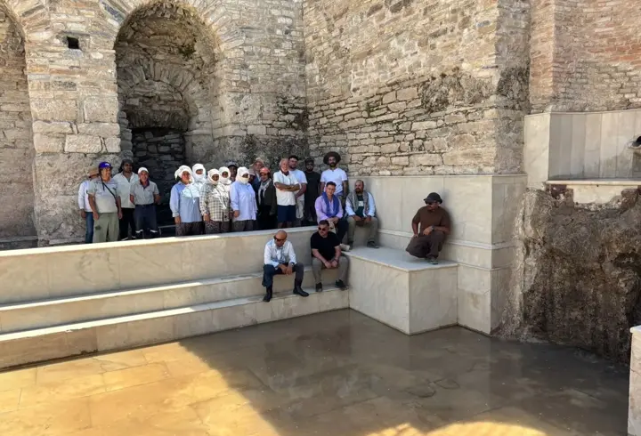 Tarihi Roma hamamında 1900 yıl sonra yeniden su aktı