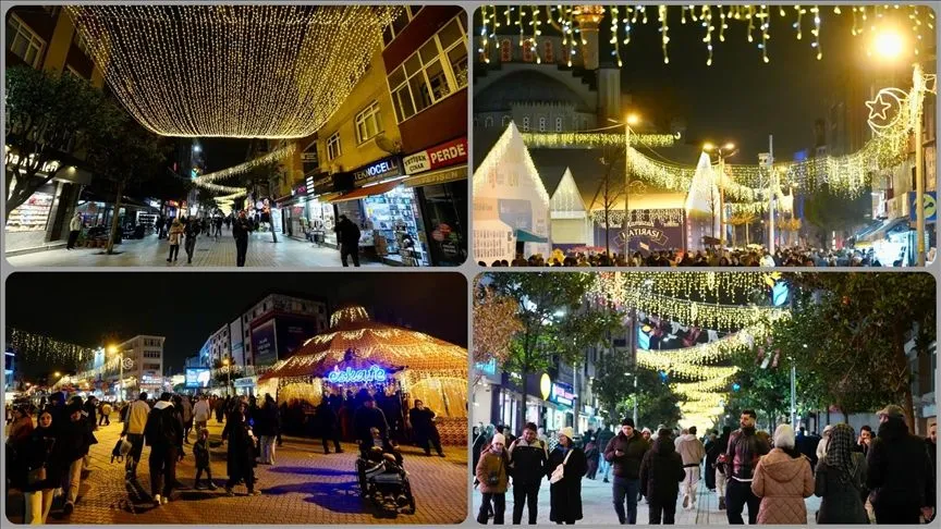 Esenler Dörtyol Meydanı ramazan ayı için ışıklandırıldı